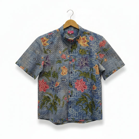 Mens Batik Top MBT-XXL-BLUE-2222006
