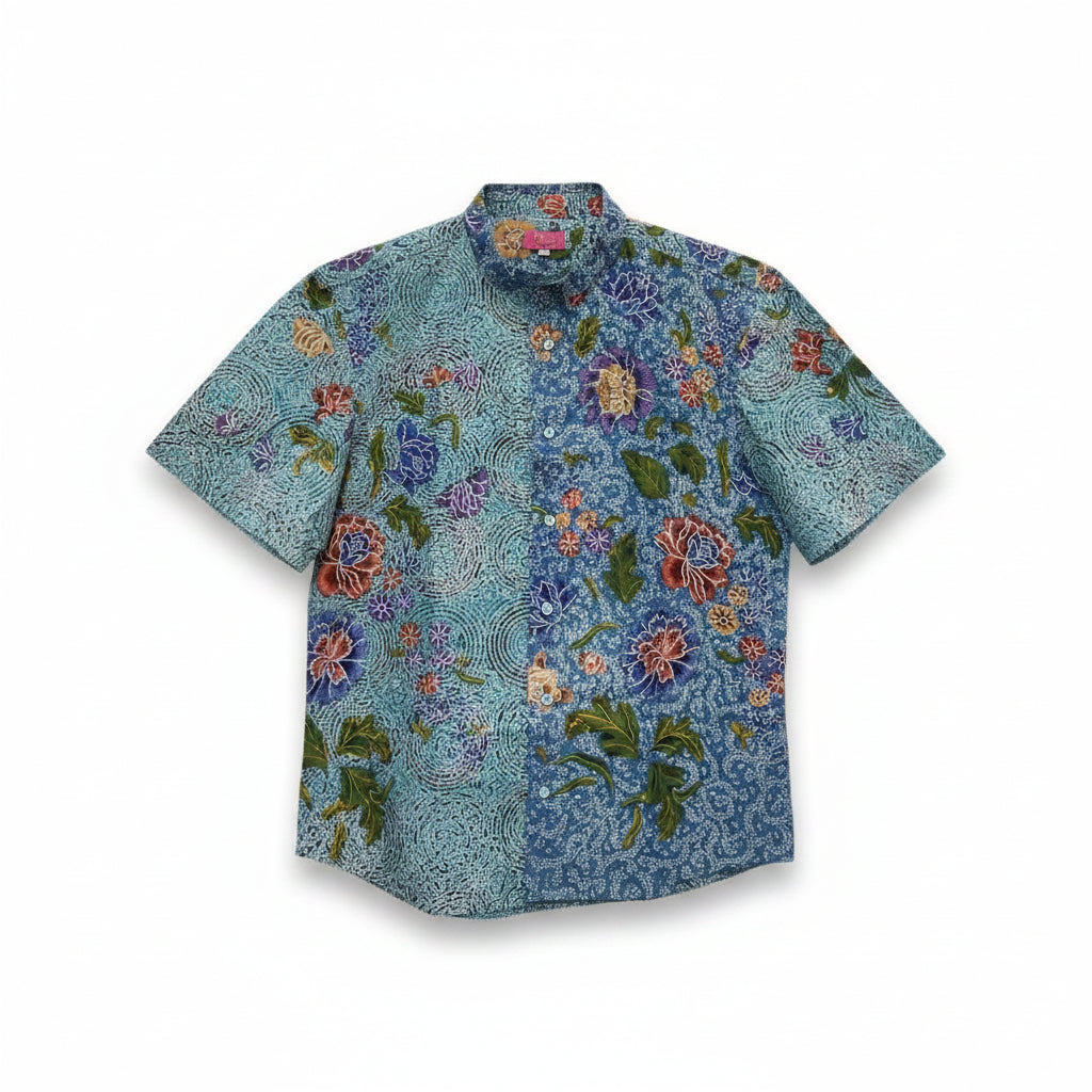 Mens Batik Top MBT-XXL-GREEN-2222007