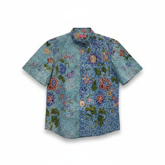 Mens Batik Top MBT-XXL-GREEN-2222007