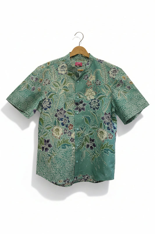Mens Batik Top MBT-XXL-GREEN-2222008