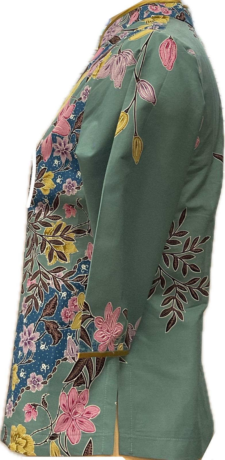 Ladies Batik Top LBT-L-BLUE/GREEN-AG111003
