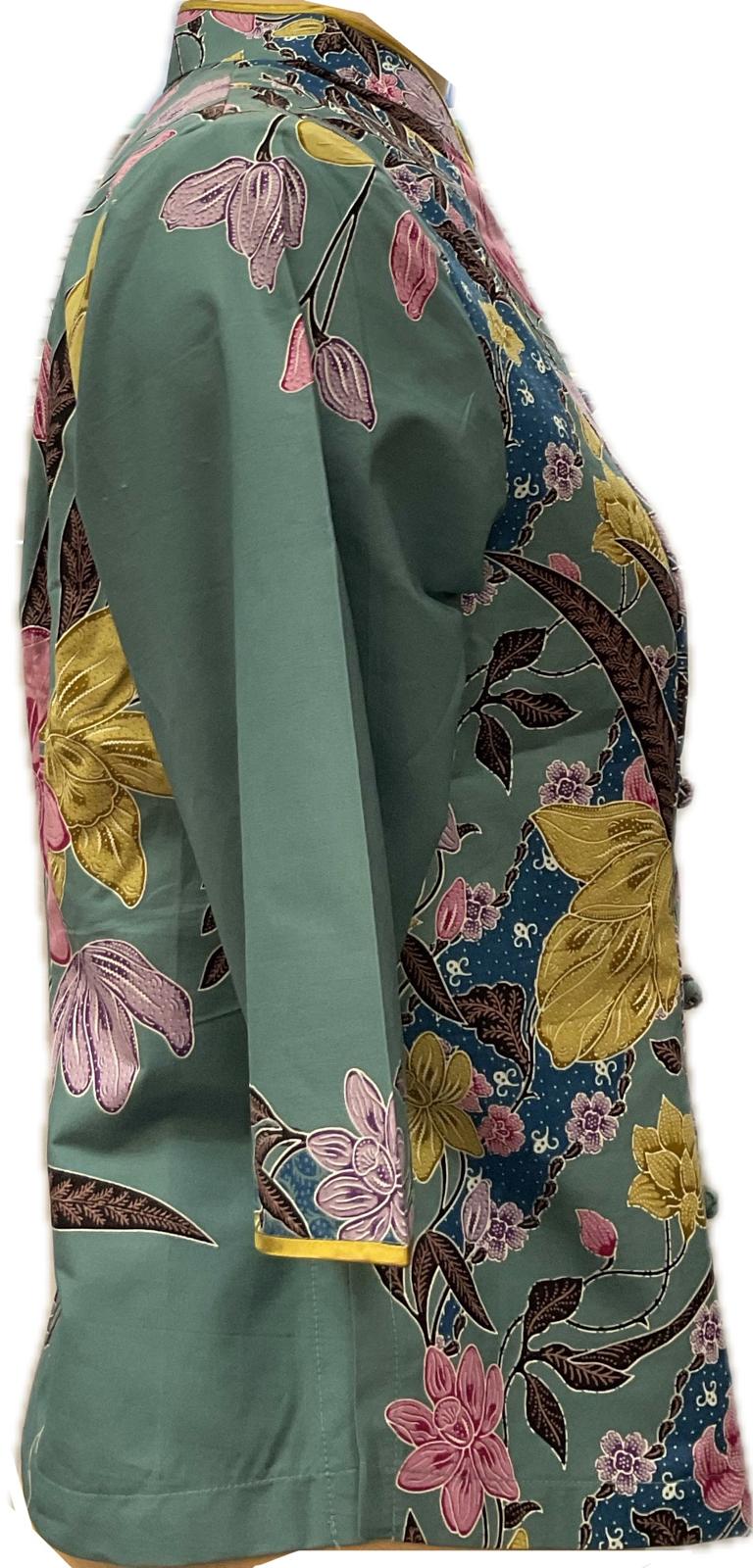 Ladies Batik Top LBT-L-BLUE/GREEN-AG111003