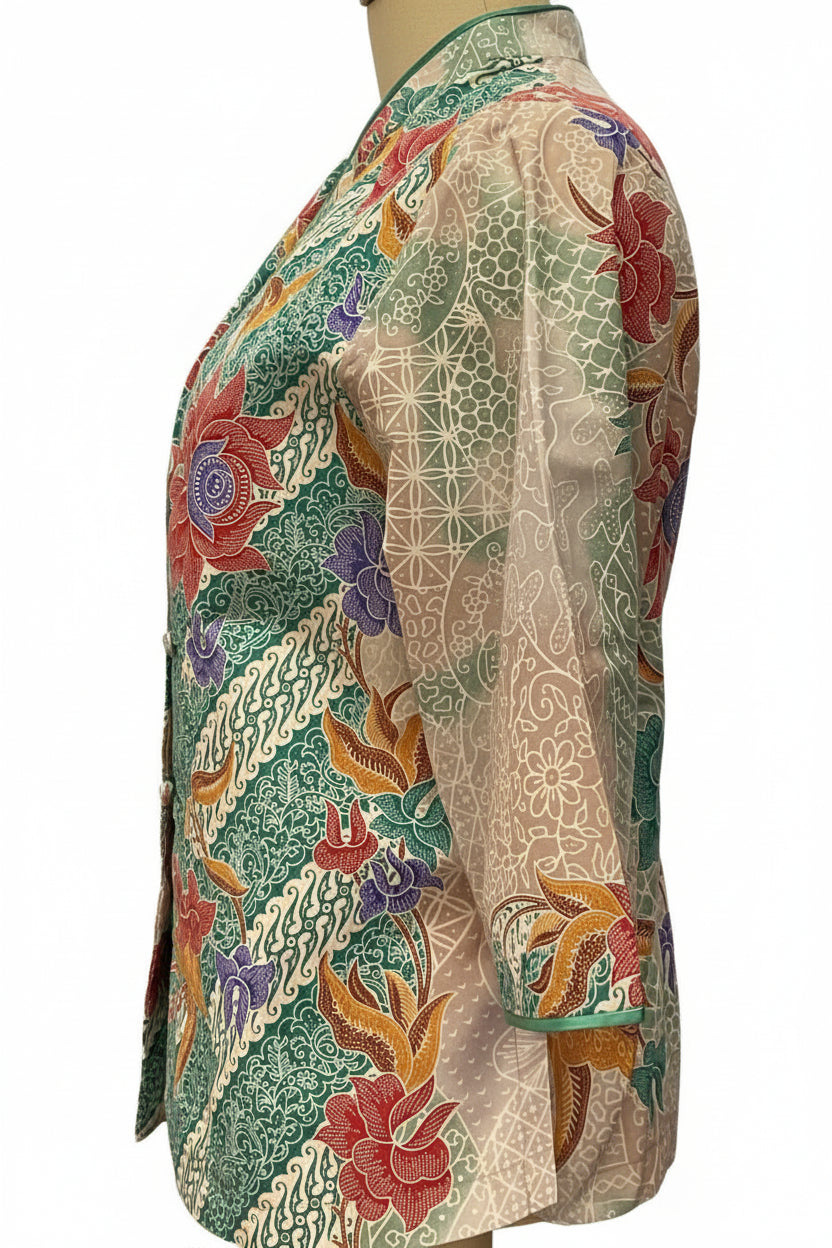Ladies Batik Top LBT-L-GREEN-AG111007