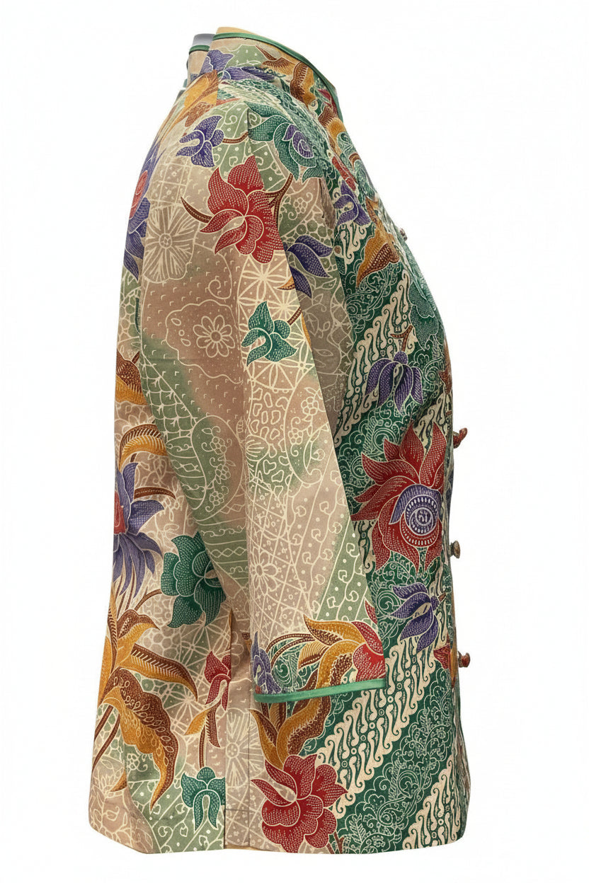 Ladies Batik Top LBT-L-GREEN-AG111007