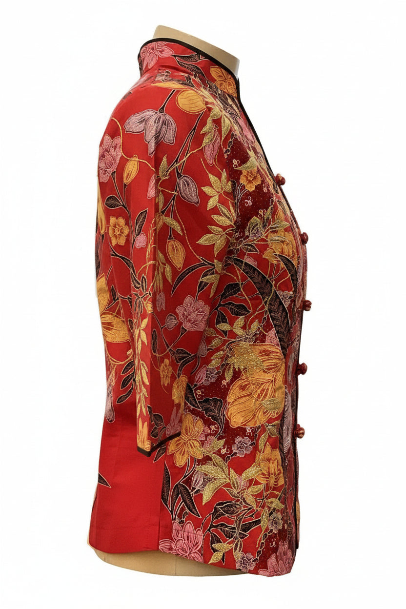 Ladies Batik Top LBT-M-RED-AG11003