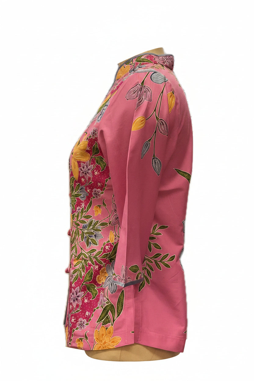Ladies Batik Top LBT-M-PINK-AG11002