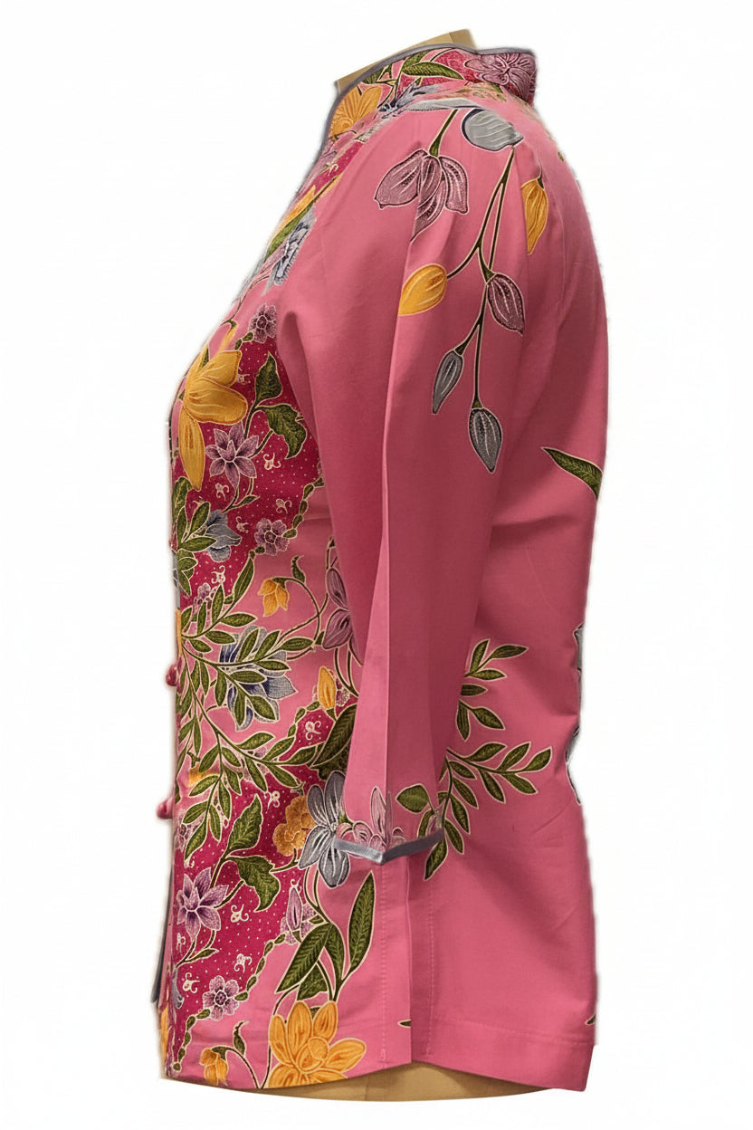 Ladies Batik Top LBT-L-PINK-AG111001
