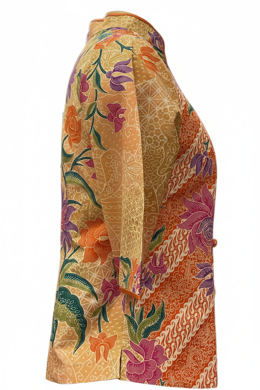 Ladies Batik Top LBT-L-ORANGE-AG111002