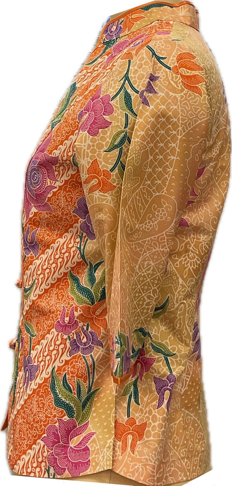 Ladies Batik Top LBT-M-ORANGE-AG11001