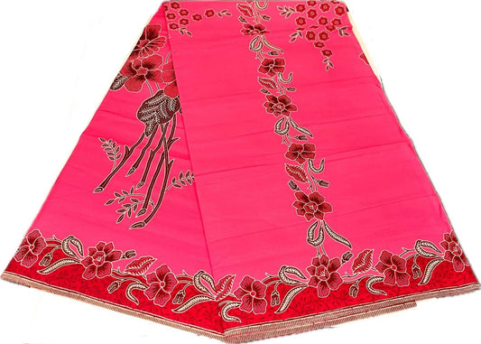 Handstamp Batik Fabric HSBF-2M-PINK-90169