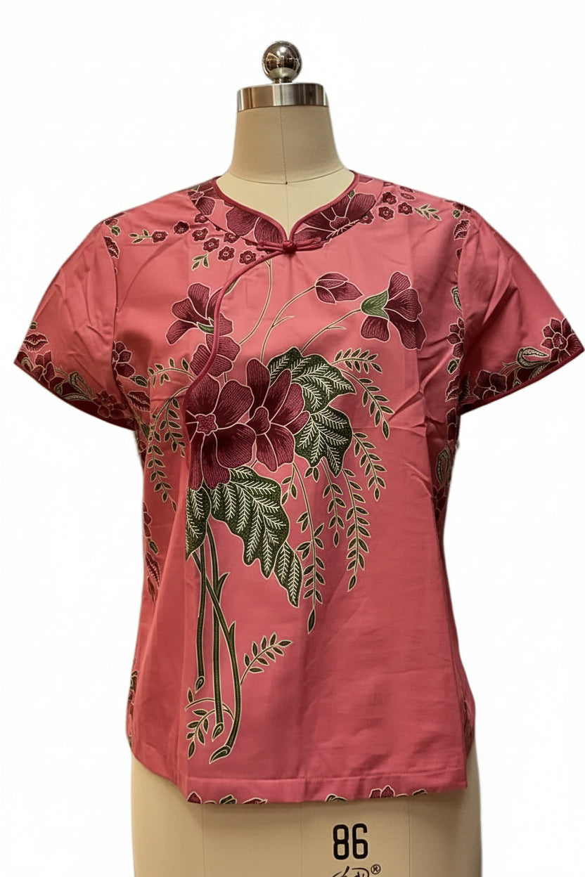 Ladies Batik Top LBT-XL-PEACH-AH1111003