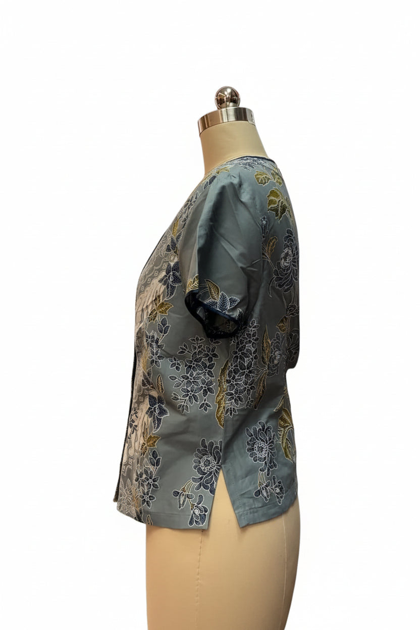 Ladies Batik Top LBT-XL-BLUE-AH1111001