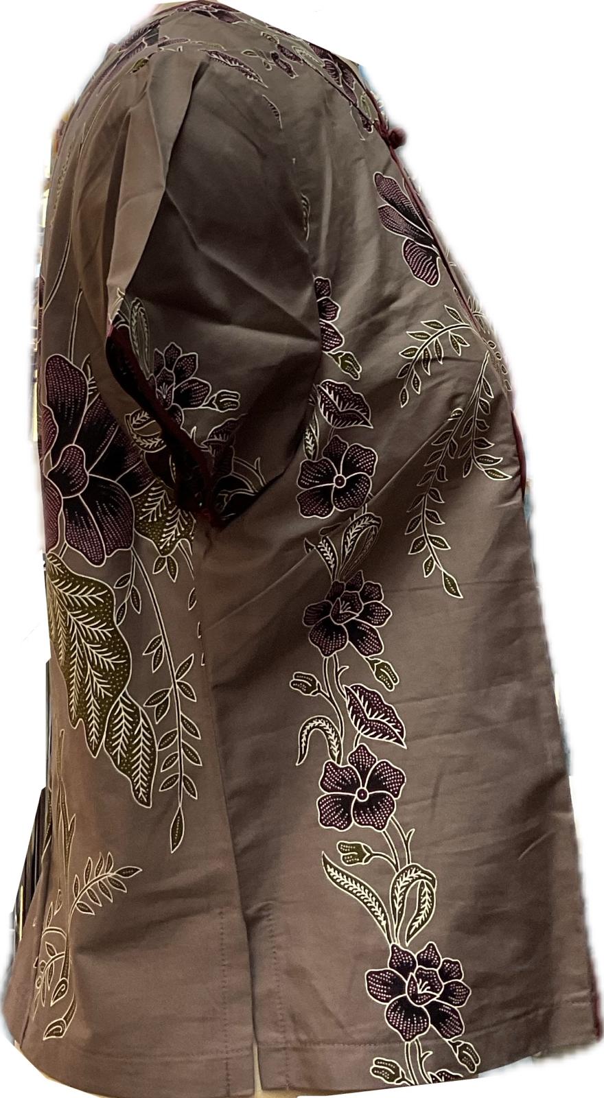 Ladies Batik Top LBT-XL-GREY-AH1111007