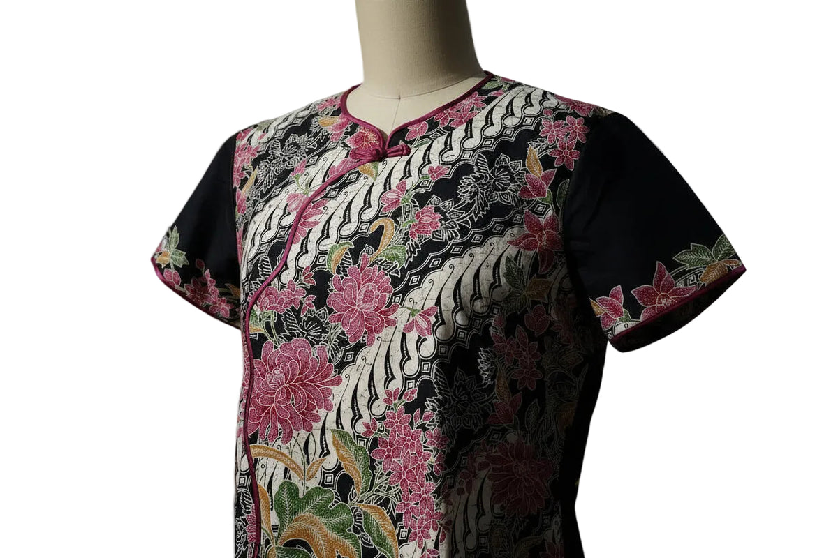 Ladies Batik Top LBT-XL-BLACK-AH1111004