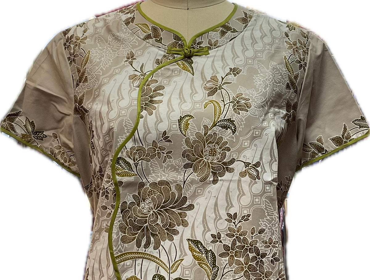 Ladies Batik Top LBT-XL-GREY-AH1111006