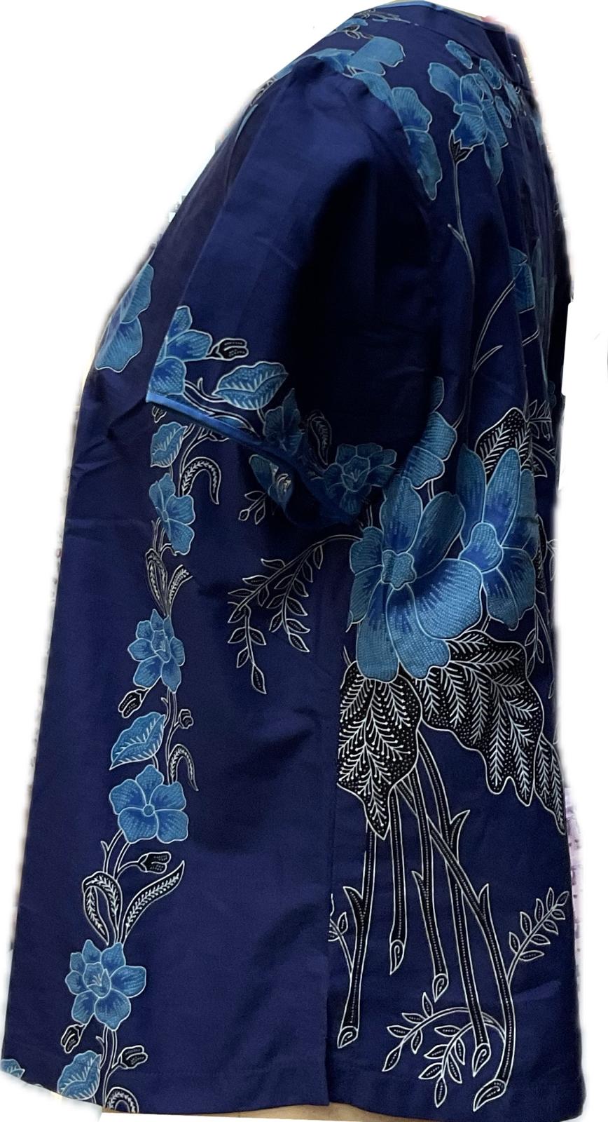 Ladies Batik Top LBT-XL-BLUE-AH11111005