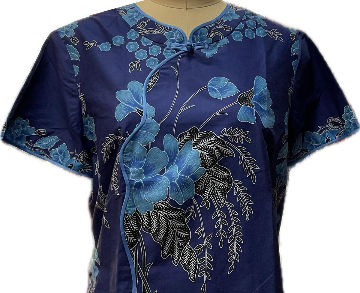 Ladies Batik Top LBT-XL-BLUE-AH11111005