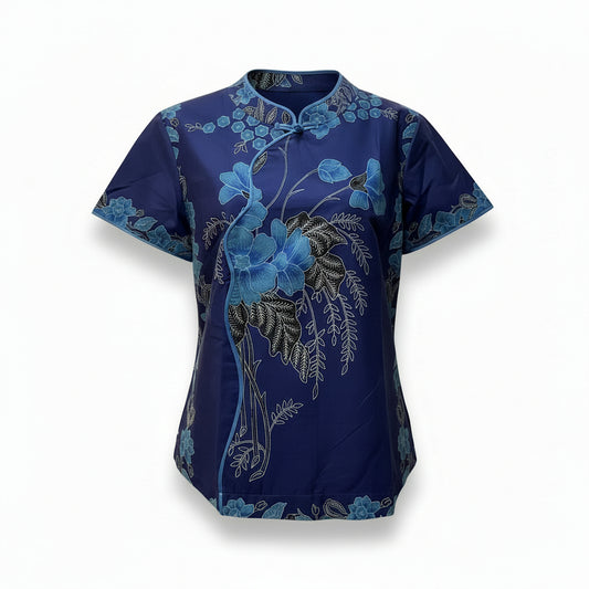 Ladies Batik Top LBT-XL-BLUE-AH11111005