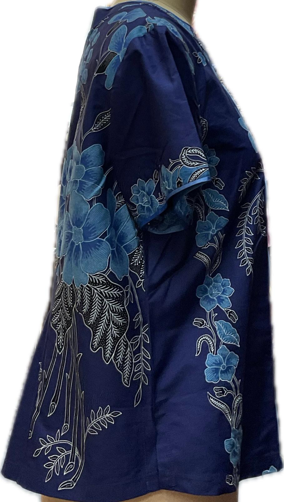 Ladies Batik Top LBT-XL-BLUE-AH11111005
